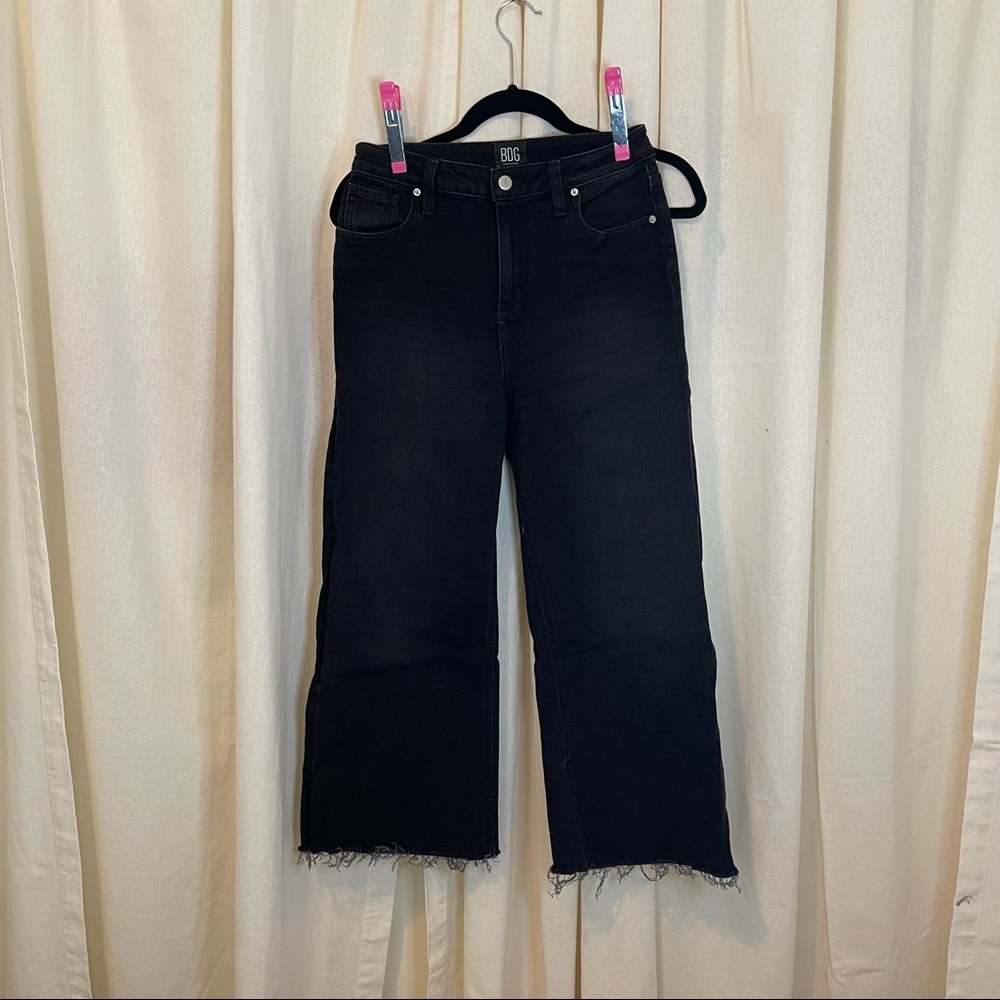 BDG Black High-rise Crop Jean